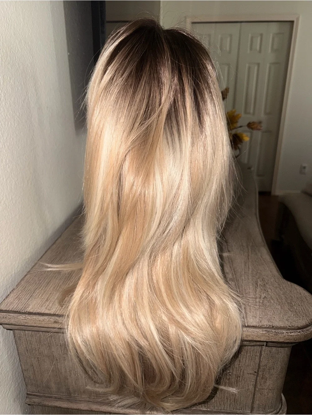 Natural Blonde Long Wavy Women’s Hairpiece
